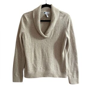 Carole Little Angora Blend Cream Colored Sweater PL